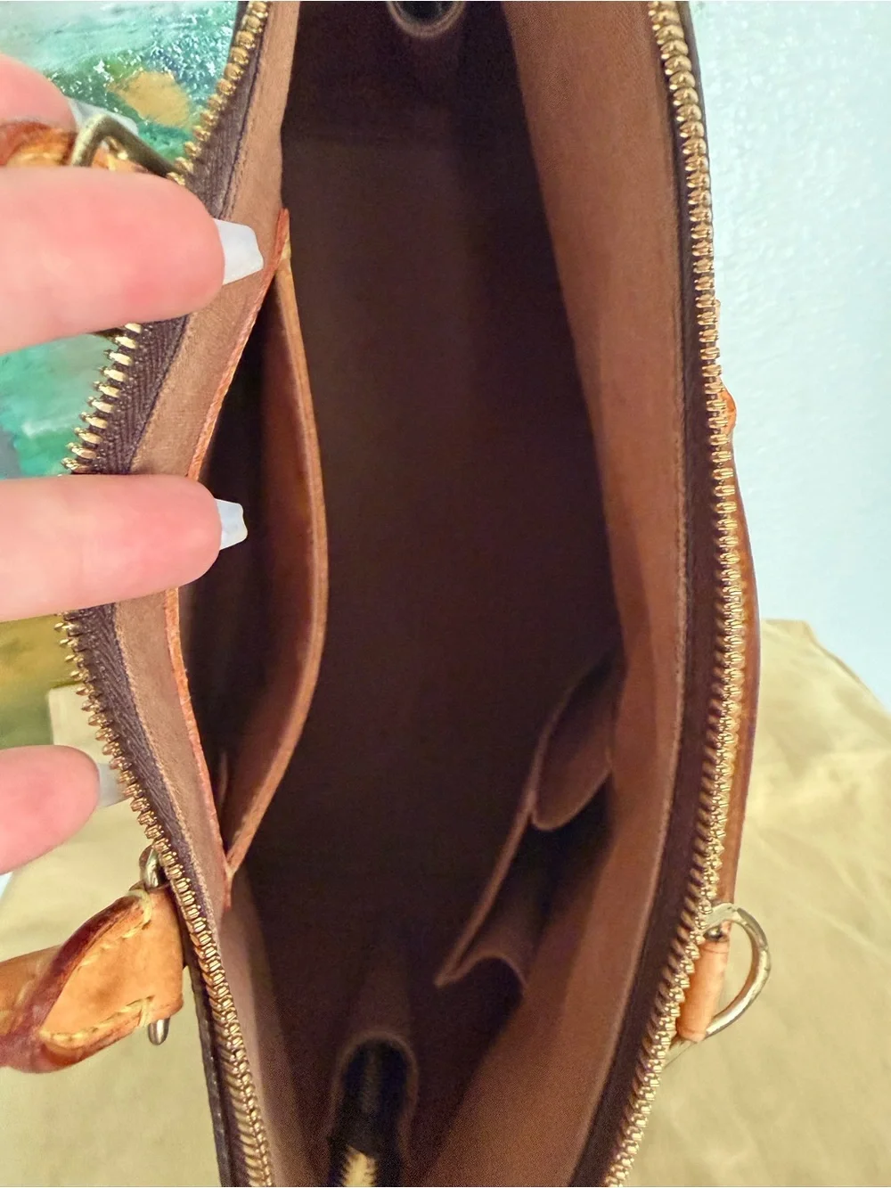 Authentic Louis Vuitton Monogram Alma PM W/Lock, Key & Dust Bag